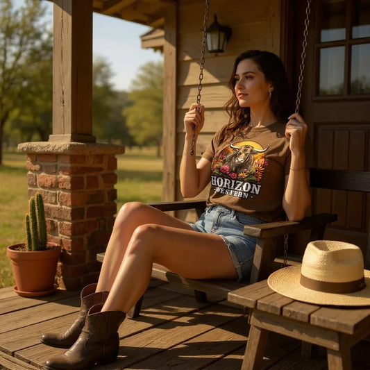 T-shirt femme HW brun