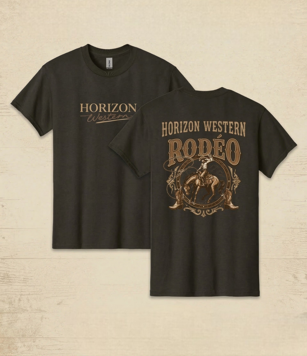 T-shirt HOMME HW Rodéo brun