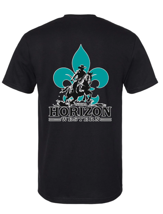 T-shirt HOMME NBHA QC NOIR / TURQUOISE