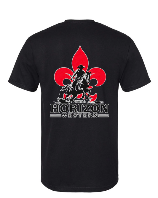 T-shirt HOMME NBHA QC NOIR / ROUGE CERISE