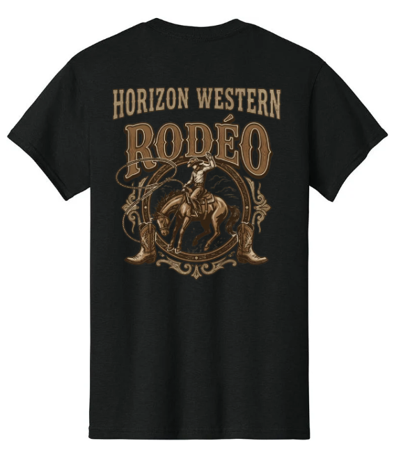 T-shirt HOMME HW Rodéo noir